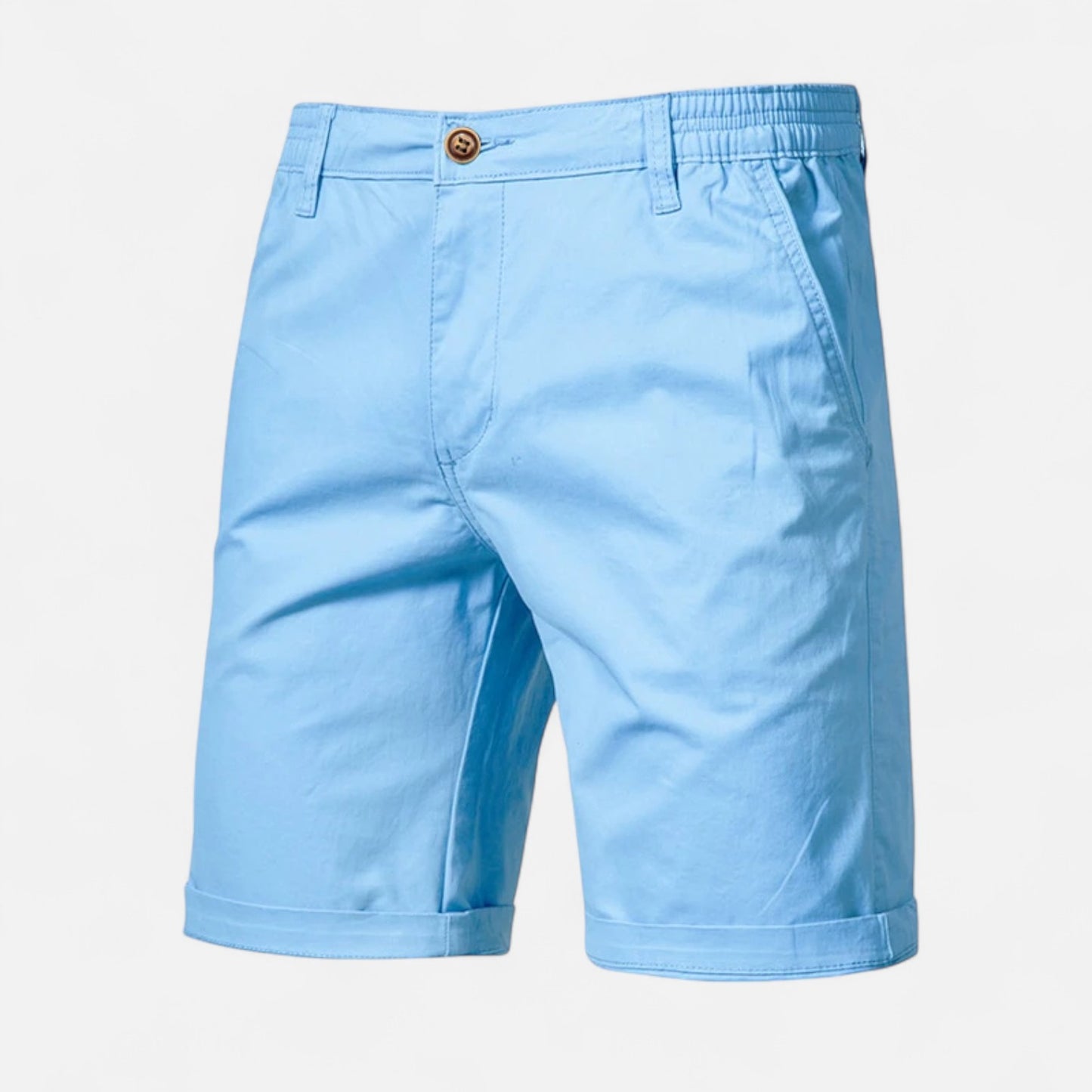 Celvarin | Men’s Premium Cotton Shorts with Elastic Waist