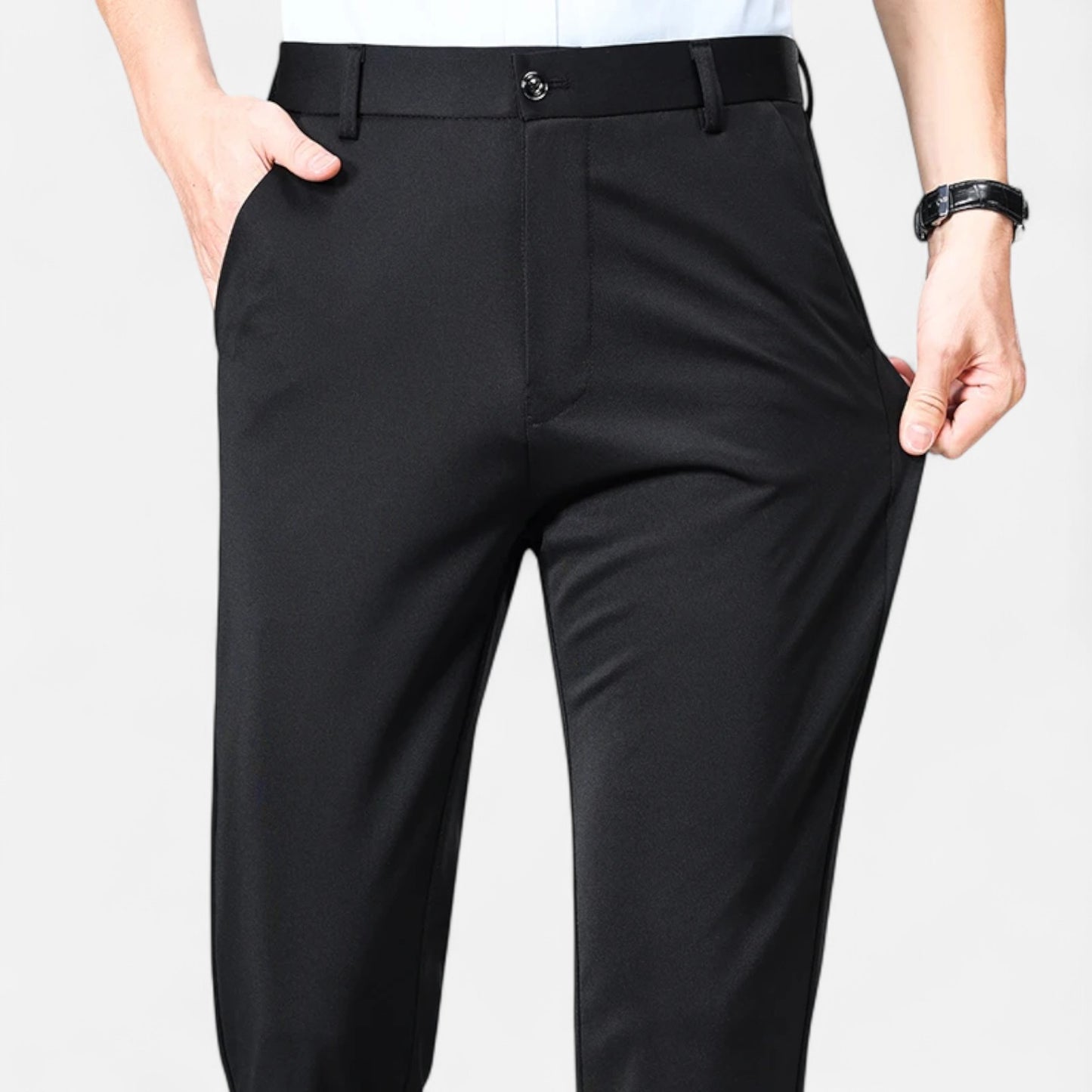 Celvarin | Herre Premium Slim Fit Business Bukser i Letvægtsstof