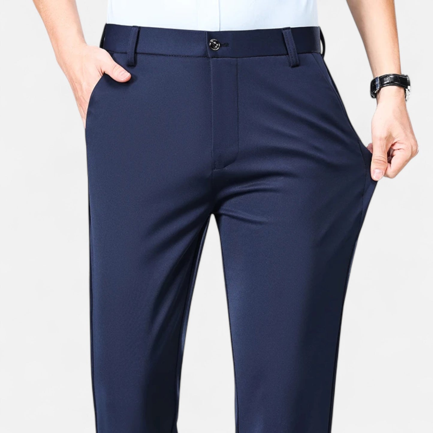 Celvarin | Herre Premium Slim Fit Business Bukser i Letvægtsstof