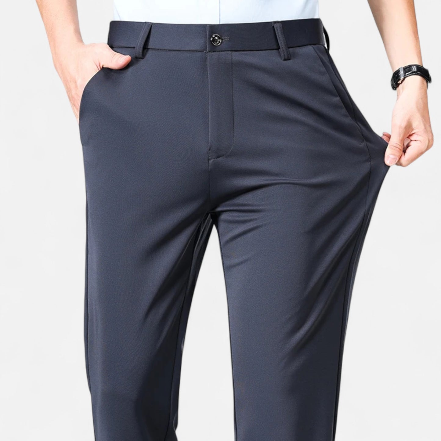 Celvarin | Herre Premium Slim Fit Business Bukser i Letvægtsstof