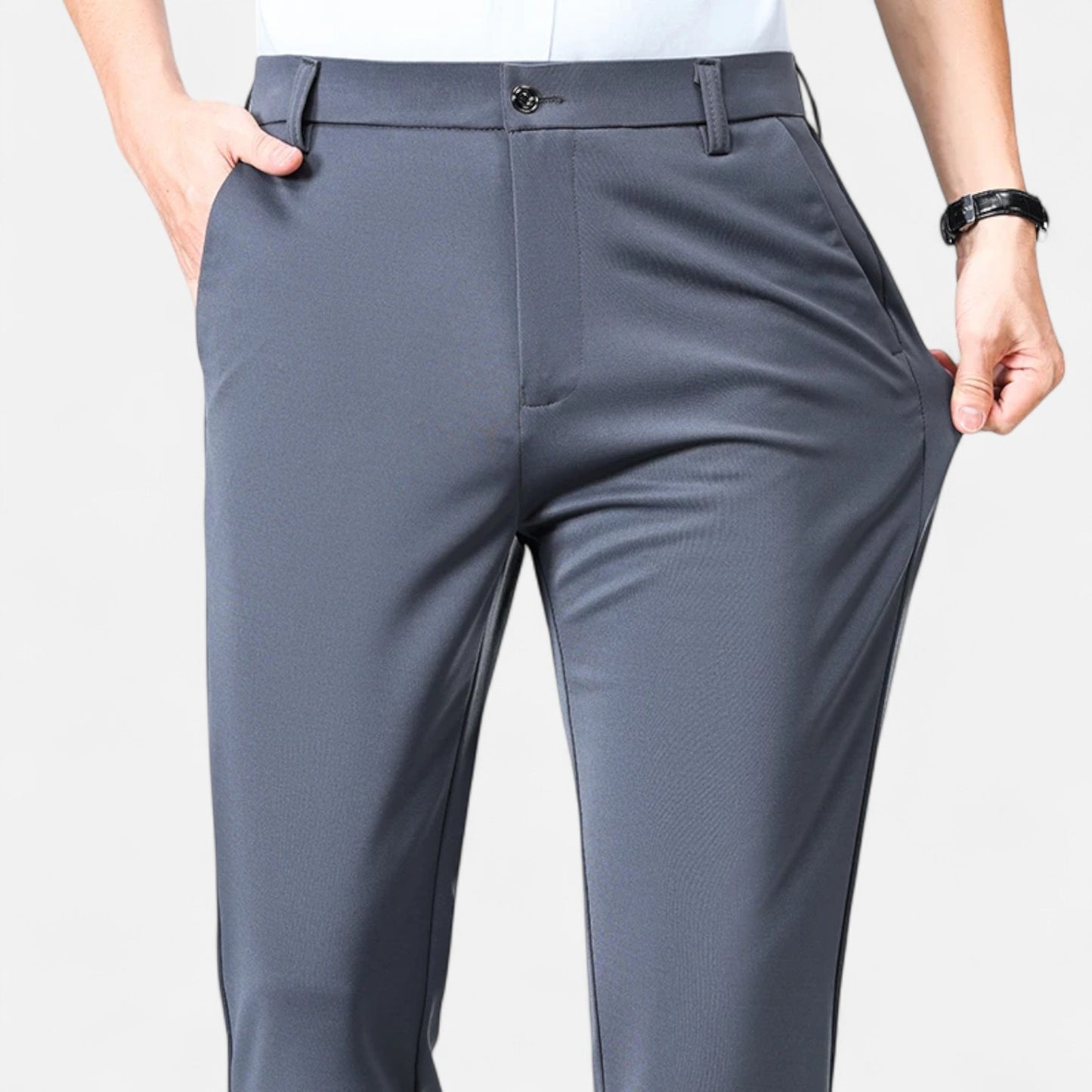Celvarin | Herre Premium Slim Fit Business Bukser i Letvægtsstof