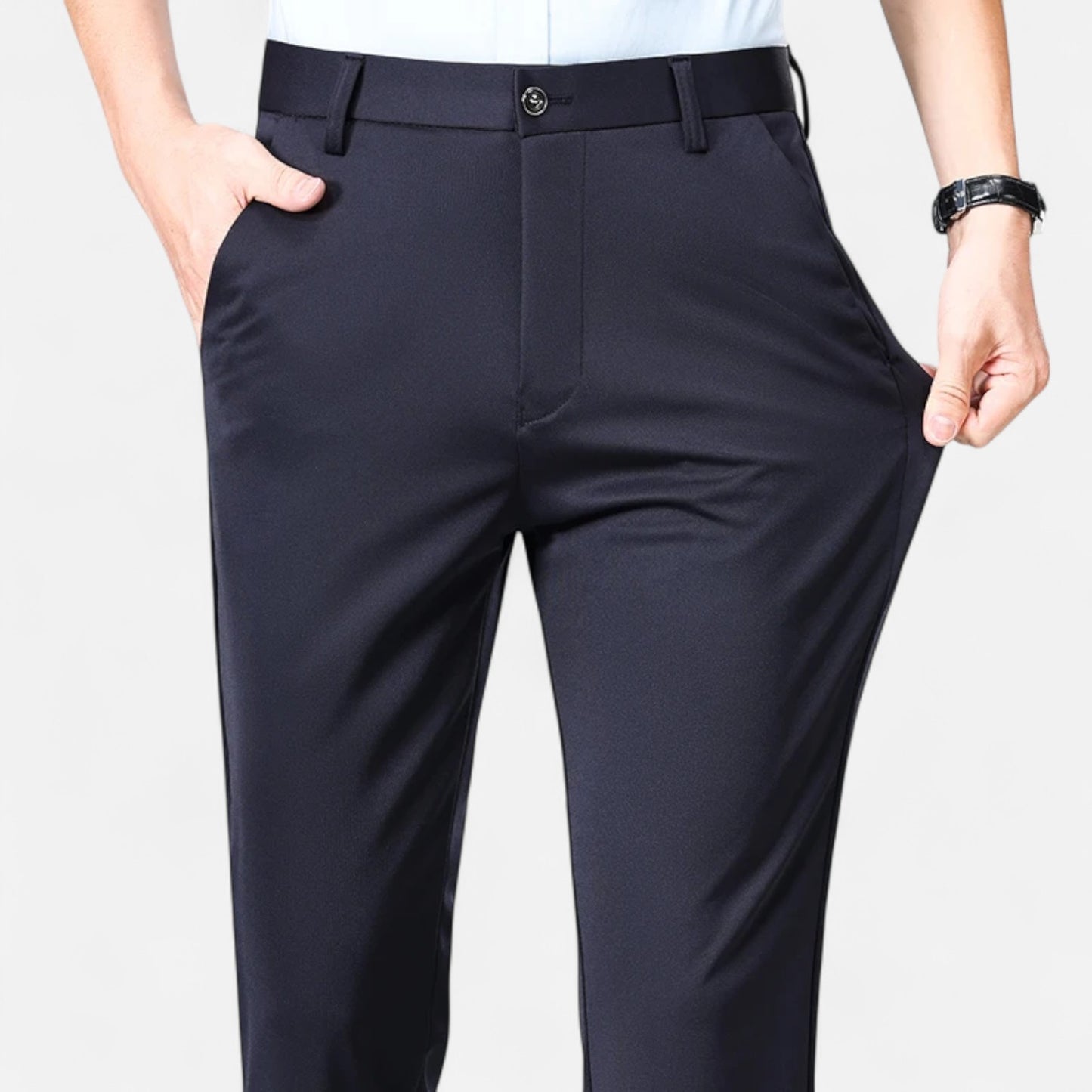 Celvarin | Herre Premium Slim Fit Business Bukser i Letvægtsstof