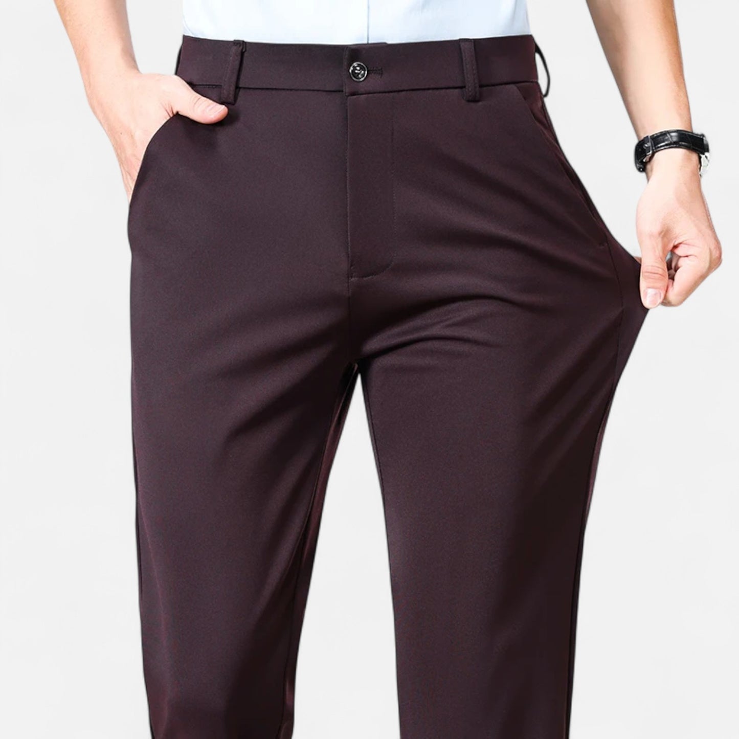 Celvarin | Herre Premium Slim Fit Business Bukser i Letvægtsstof