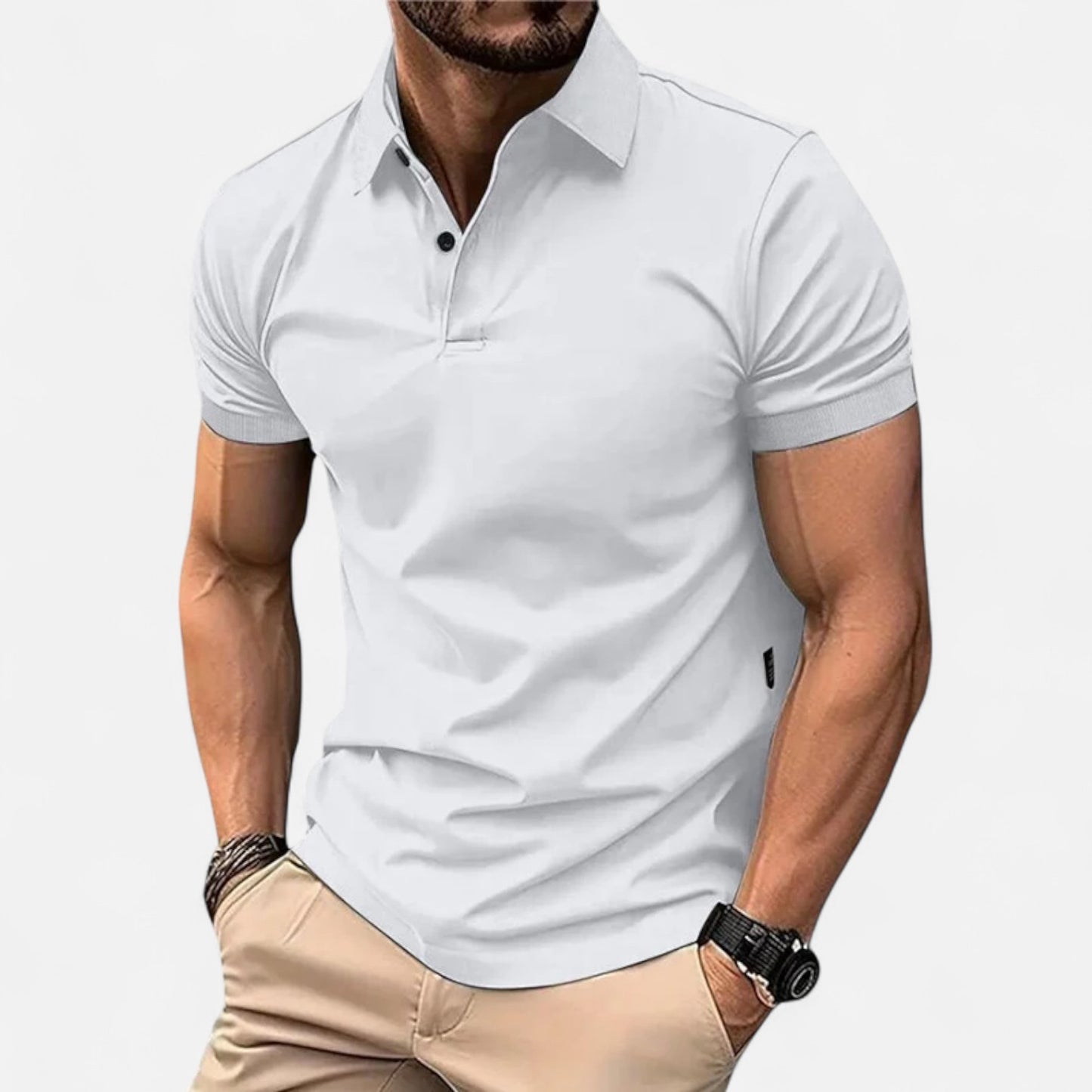 Celvarin | Men’s Premium Short-Sleeve Cotton Polo Shirt
