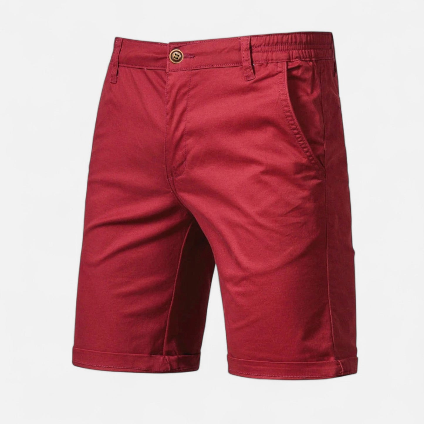 Celvarin | Men’s Premium Cotton Shorts with Elastic Waist